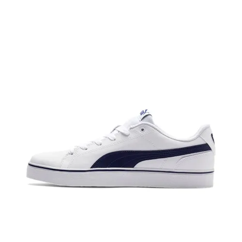 PUMA Court Point Vulc V2 Low Топ Скейтборд Кроссовки Унисекс Белый Синий