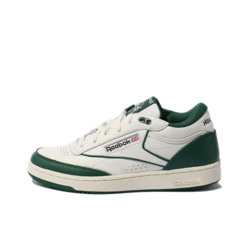 Reebok Club C MID 2 MID Топ Скейтборд Кроссовки Унисекс Белый Зеленый