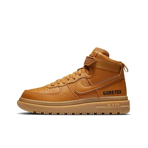 Nike Air FORCE 1 Gore Tex Boot 'Пшеница' Высокие Кроссовки для скейтбординга Мужские Желтые