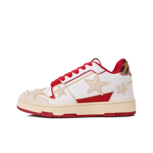 KAALIXTO Help Звезды Скейтборд Кроссовки Унисекс Красный Белый