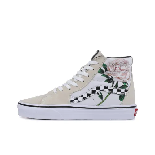 Vans SK8 High Топ Скейтборд Кроссовки Унисекс Экрю Цветочный