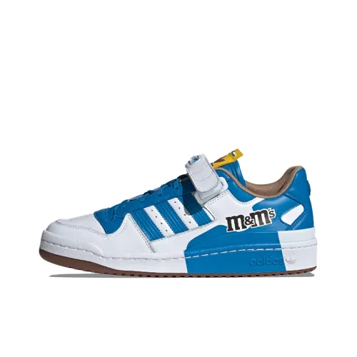 M M's x Adidas Originals FORUM 84 Low мм Бобовый Co Branded Модель Low Топ Скейтборд Кроссовки Унисекс Белый Синий