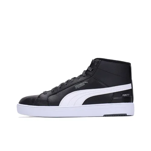 PUMA Serve Pro MID PTX Устойчивые к истиранию MID Топ Скейтбординг Кроссовки Унисекс Черный