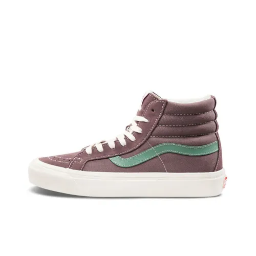 VANS SK8 OG L High Топ Скейтборд Кроссовки Унисекс Зеленый Фиолетовый
