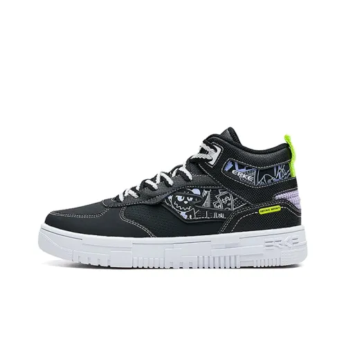 Erke Battery Panda Скейтборд Кроссовки MID Топ Женские