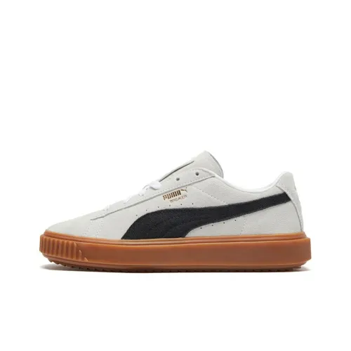 PUMA Court Breaker Suede Low Top Скейтборд Кроссовки Унисекс Белый