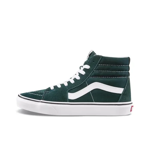 VANS SK8 High Топ Скейтборд Кроссовки Унисекс Белый Зеленый