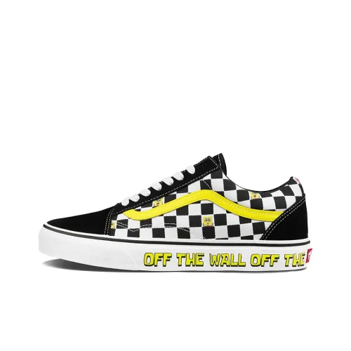 SPONGEBOB SQUAREPANTS x Vans Old Skool Collection Низкие кроссовки для скейтбординга унисекс черно-белые