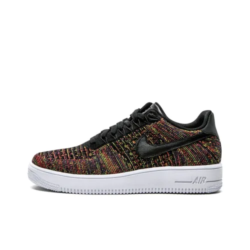 Nike Air Force 1 Ultra Flyknit Low PRM Черный Многоцветный Низкий Топ Скейтбординг Кроссовки Унисекс Черный