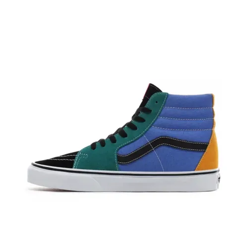 VANS SK8 High Топ Скейтборд Кроссовки Унисекс Черный Зеленый
