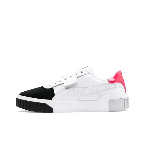 PUMA Cali Series Remi Low Топ Кроссовки для скейтбординга Женские Черный белый розовый