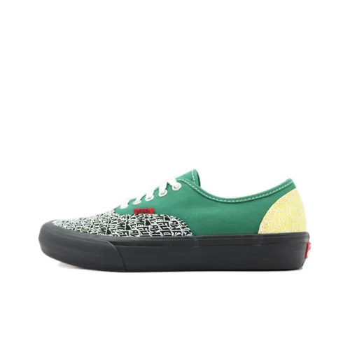 Fucking Awesome x VANS Authentic Series C Pro Low Топ Скейтборд Кроссовки Unisex Зеленый Желтый Черный