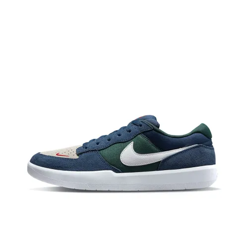 Nike SB Force 58 Low Топ Скейтборд Кроссовки Унисекс Синий Зеленый