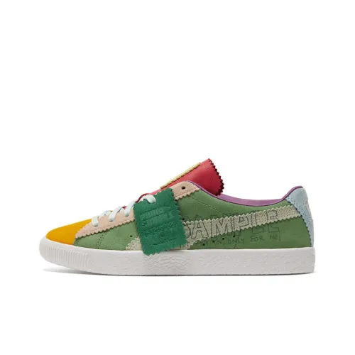 PUMA SUEDE VTG MICHAEL LAU Q2 Low Топ Скейтборд Кроссовки Унисекс Зеленый