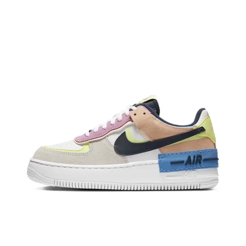 Nike Air Force 1 Shadow Low Топ Скейтборд Кроссовки Женские Черный Желтый Розовый