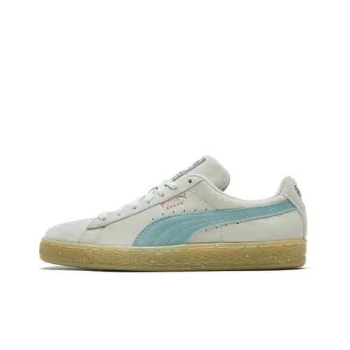 PUMA Suede Classic Low Топ Скейтборд Кроссовки Женские Серый Синий