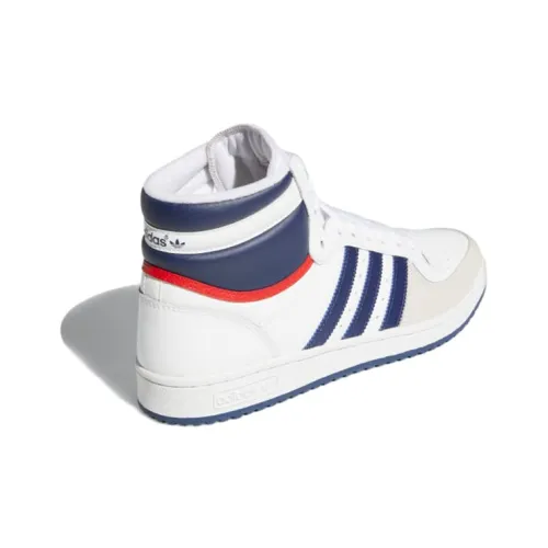 Adidas Originals TOP TEN RB Устойчивые к истиранию высокие кроссовки для скейтбординга Мужские Белый Синий