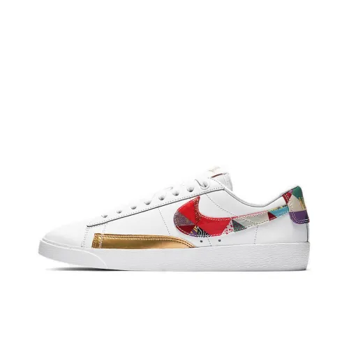 Nike Blazer Chinese New Year CNY Baijia Yi Новогодний Slip Lightweight Low Top Скейтборд Кроссовки Женские Natural White