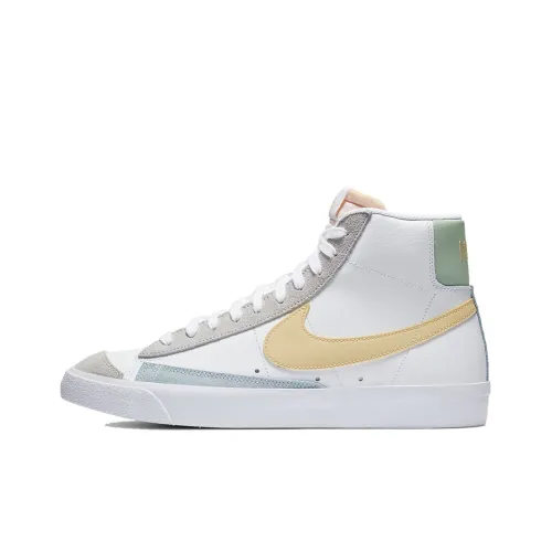 Nike Blazer 77 MID Топ Кроссовки для скейтбординга Унисекс Серый Белый Розовый