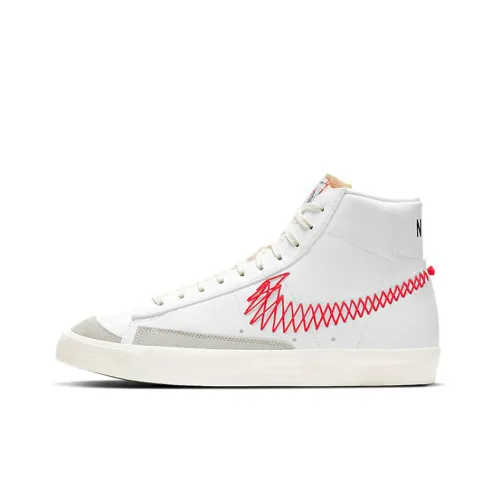 Nike Blazer 77 'CNY' MID Топ Скейтборд Кроссовки Унисекс Белый Красный