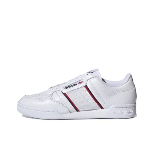 Adidas Originals Continental 80 Low Топ Скейтборд Кроссовки Унисекс Белый Красный Черный