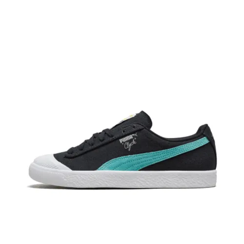 Diamond Supply Co. X PUMA Clyde Court Low Топ Скейтборд Кроссовки Унисекс Черный Оранжевый