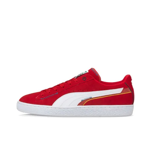 PUMA Suede Displaced Low Skateboard Кроссовки Унисекс Красный Белый