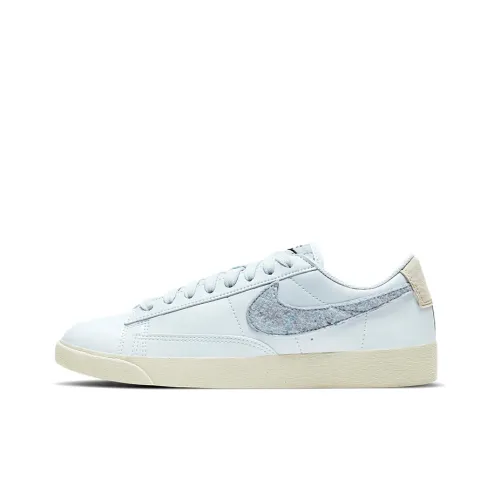 Nike Blazer SE Slip-on Устойчивые к истиранию Низкие Кроссовки для скейтбординга Женские Синие Белые