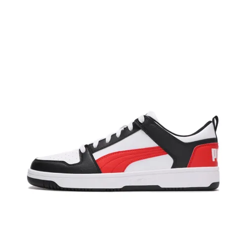 PUMA Rebound Layup Lo SL Low Топ Скейтборд Кроссовки Унисекс Черный Белый Красный