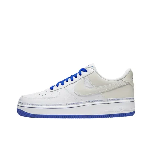 Nike Air Force 1 Low Топ Скейтборд Кроссовки Унисекс Синий Белый
