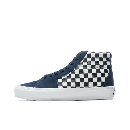 Vans Style 38 Vault VLT LX Легкие и Дышащие Высокие Кроссовки для Скейтбординга Унисекс Синие Белые