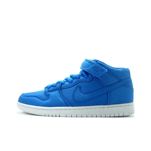nike Dunk SB Кине-синий RIPSTOP Нескользящий Легкий MID Топ Скейтборд Кроссовки Мужские Синий