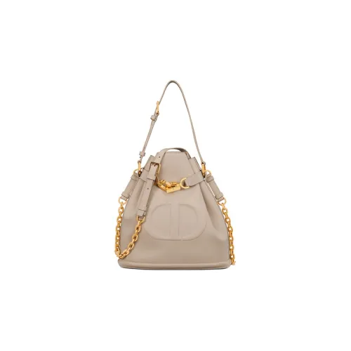 DIOR C'est Dior Коровья кожа Ведрообразная сумка Портативная сумка через плечо Сумка на плечо Женская Розово-бежевая