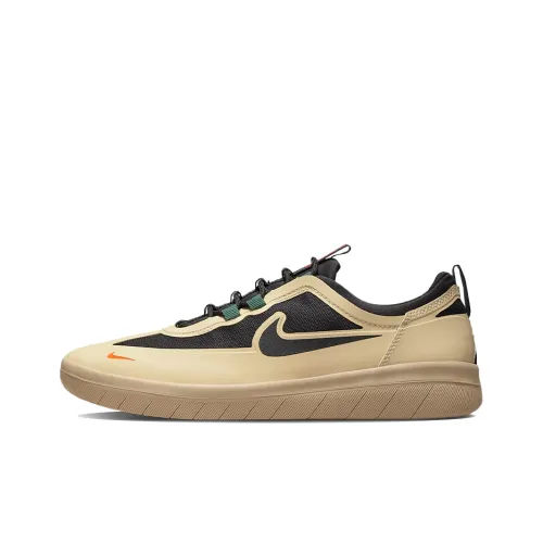 Nike SB Nyjah Free 2 'Ротанг Черный' Противоскользящие устойчивые к истиранию низкий топ кроссовки для скейтбординга мужские коричнево-черные