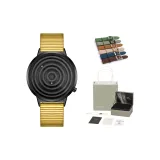 Черный циферблат, золотой корпус [ремешок комплект 22 мм]