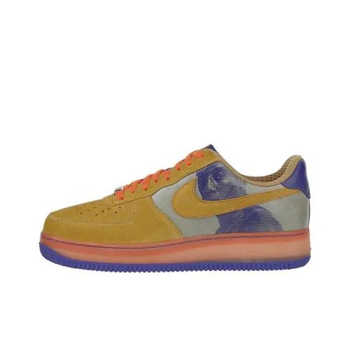 Nike Air Force 1 Amare Stoudemire Новый Si Non Slip Легкий Низкий Топ Скейтбординг Кроссовки Мужские Коричневые Синие