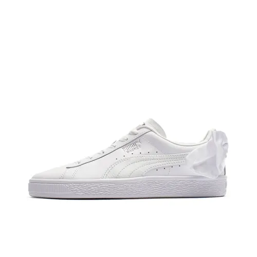 PUMA Basket Low Топ Скейтборд Кроссовки Женские Белые