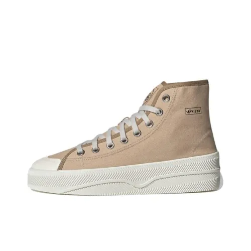Adidas Originals NIZZA Series Устойчивые к истиранию высокие кроссовки для скейтбординга унисекс хаки