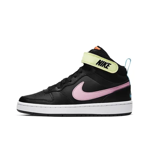 Nike MID 2 High Топ Скейтборд Кроссовки Женские Черный Розовый