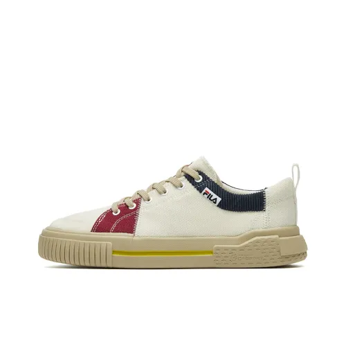 FILA FUSION Устойчивые к истиранию низкие кроссовки для скейтбординга Женские Белые Синие