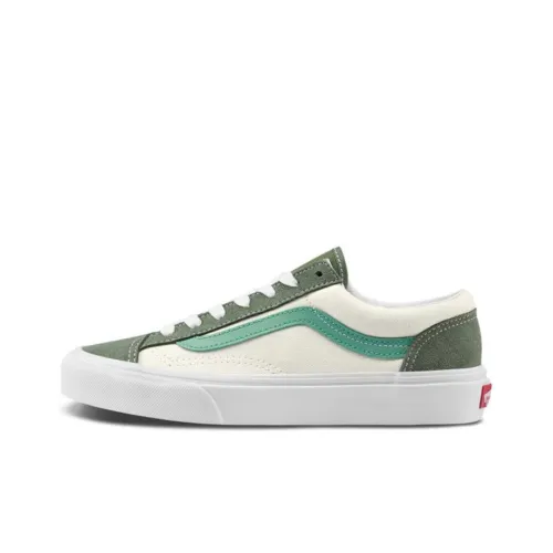 VANS Style 36 Low Топ Скейтборд Кроссовки Унисекс Белый Зеленый