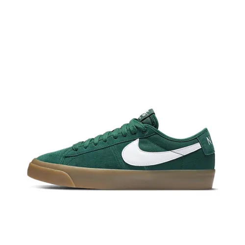 Nike Blazer Pro GT Покрытие Slip-resistant Низкий топ Скейтборд Кроссовки Unisex Белый Зеленый