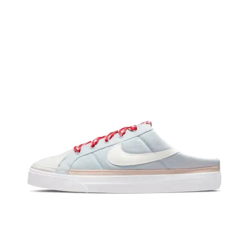 Nike Court Legacy Mule Low Топ Скейтборд Кроссовки Женские Светло-Синий