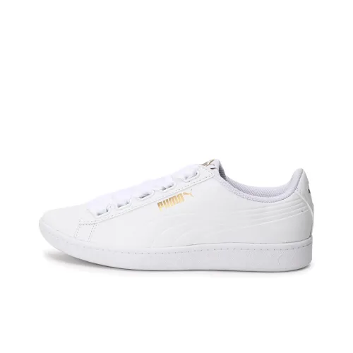 PUMA Vikky Ribbon Low Top Скейтборд Кроссовки Женские Белые Золотые
