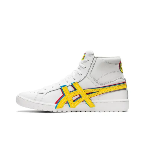 Asics Gel Ptg MT High Top Скейтборд Кроссовки Унисекс Белый Желтый