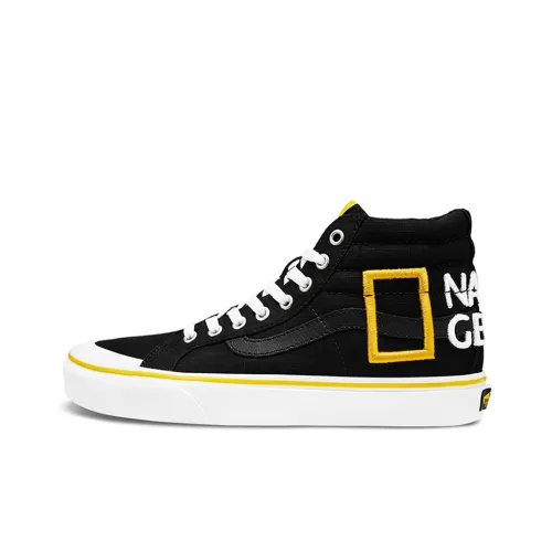 NATIONAL GEOGRAPHIC x Vans SK8 Reissue 138 High Top Скейтборд Кроссовки Унисекс Черные