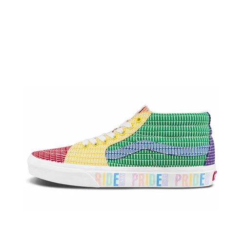 VANS SK8 Rainbow Collection MID Skateboard Shoes Unisex Multicolor