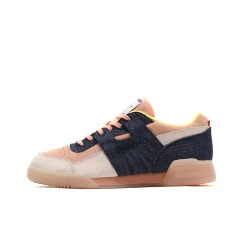 Hanon x Reebok Workout Lo Plus Low Топ Скейтборд Кроссовки Мужские Синие Розовые