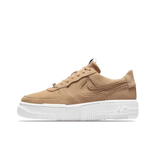 Nike Air Force 1 Pixel Slip-resistant Abrasion-resistant Low Top Skateboard Shoes Women's Tan