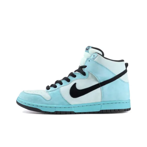 Nike Dunk SB Sea Crystal Slip-resistant High Top Скейтбординг Кроссовки Мужские Белый Синий Черный